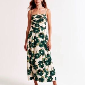[Abercrombie] Floral Print Midi Dress